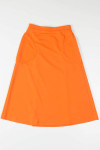 Vintage Bright Orange Wrap Skirt