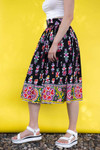 Black Heart & Floral Skirt