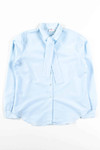 Light Blue Tie Neck Blouse