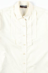 Cream Pleated Blouse