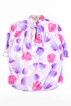 Lavender Watercolor Blouse