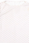 White Polka Dot T-Shirt Blouse