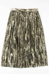 Gold Shimmer Metallic Skirt