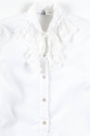 White Lace Poet Blouse