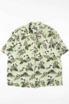 Green & Grey Hibiscus Hawaiian Shirt