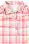 Pink Plaid Polo Shirt