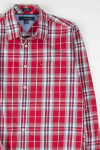 Red Plaid Tommy Hilfiger Button Up Shirt