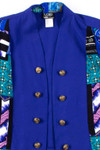 Purple Floral Patch Jacket