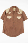 Vintage Brown Western Button Up Shirt