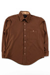 Vintage Brown Button Up Shirt