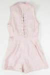 Pink Gingham Button Up Romper