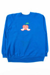 Blue Apple Sweatshirt