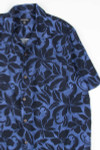 Black & Blue Floral Hawaiian Shirt