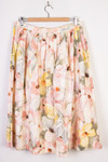 Pastel Floral Mid-Length Skirt