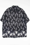 Black Palm Fronds Hawaiian Shirt 1