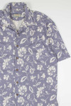 Periwinkle Floral Hawaiian Shirt 1