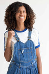 Vintage Paperbag Waist Denim Overalls (sz. 11)