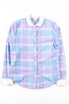 Pastel Lavender Plaid Blouse