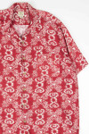 Red Cracked Swirls Hawaiian Shirt