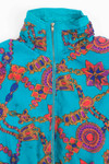 Turquoise Vintage Patterned Jacket