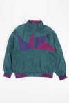 Silk Colorblock 90s Jacket