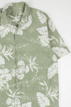 Green Splatter Leaf Tommy Bahama Hawaiian Shirt