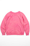 All-over Bleached Neon Pink Vintage Sweatshirt