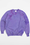 All-over Bleached Purple Vintage Sweatshirt