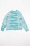 Teal Striped Bleached Vintage Sweatshirt