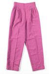 Lavender Wrap Waist Pleated Vintage Pants (sz. 5/6)