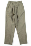 Olive Pleated Vintage Pants (sz. 6P)