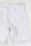White Cuffed Levi's Denim Bermurda Shorts (sz. 10)