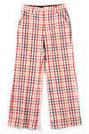 Red Plaid Flared Vintage Pants