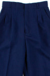 Navy Striped Pleated Vintage Pants (sz. 9/10)