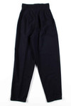 Black Three Button Pleated Vintage Pants (sz. 3)