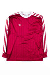 Burgundy Adidas Long Sleeve Soccer Jersey