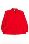 Red Button Up Blouse 1