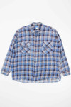 Dusty Blue Flannel Shirt