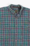 Eddie Bauer Green Checkered Flannel