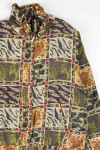 Silk Animal Print Checkered 90s Jacket 18390