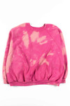 Pink Splotchy Bleached Sweatshirt