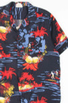Contrast Pineappe Beach Life Hawaiian Shirt