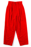 Red Silk Pants (sz. 6)