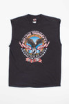 Ride For Freedom Harley Davidson Cut Off T-shirt