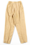 Yellow Pleated Pants (sz. 8)