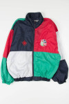 90s Embroidered Color Blocked Jacket 18421