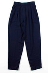 Navy Pleated Pants (sz. 8) 1