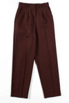 Brown Pleated Pants (sz. 6 Petite)