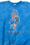 Blue Tie Dye Kokopelli Sweatshirt