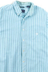 Blue Striped Chaps Button Up Shirt